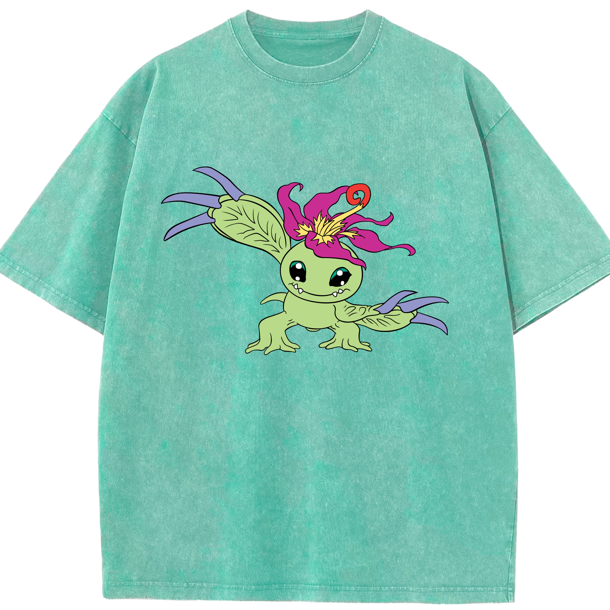 （画像用） Digimon デジタルモンスター/デジモン 綿100% ヴィンテージ風 半袖Tシャツ（フロントプリント）